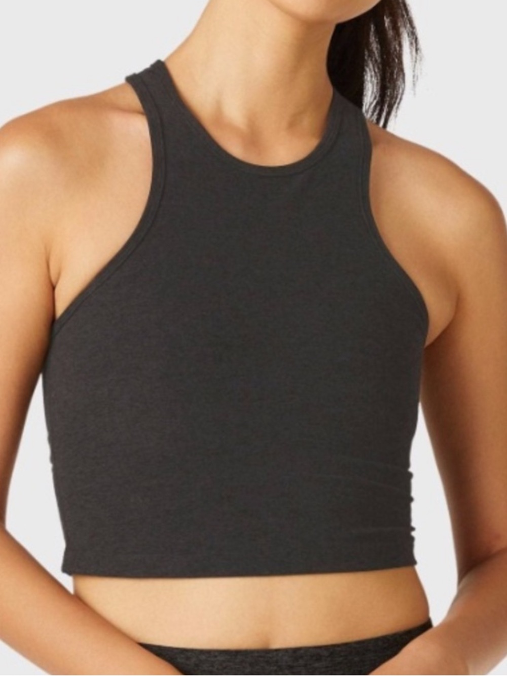 Beyond Yoga Studio Performance Cropped Tank Black Size Medium